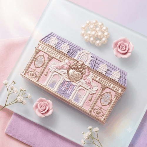 Bảng phấn mắt Gấu Nhỏ The Sweetie Bear Flower Knows 6 màu - Ảnh 5