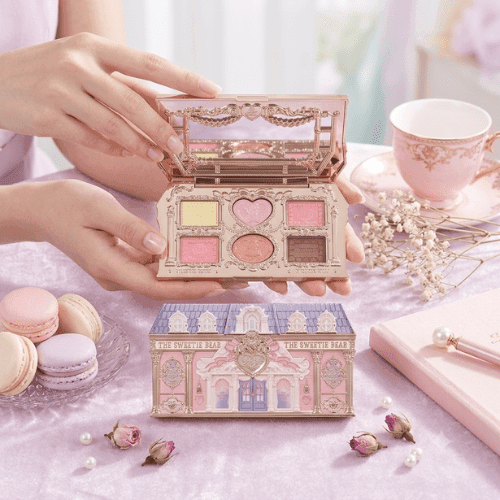 Bảng phấn mắt Gấu Nhỏ The Sweetie Bear Flower Knows 6 màu - Ảnh 6