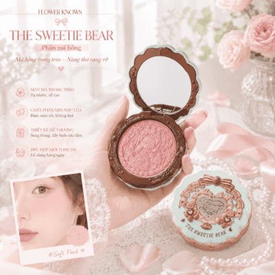 Vì sao bạn nên sở hữu Phấn Má Hồng Gấu Ngọt Flower Knows The Sweetie Bear?