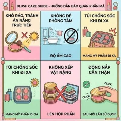 Cách bảo quản phấn má
