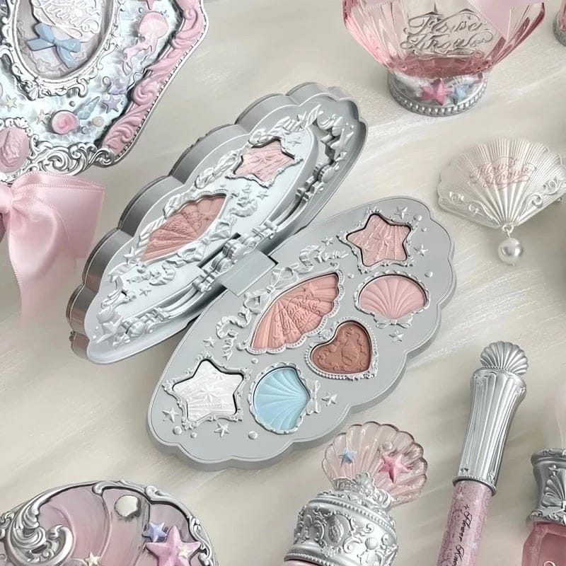 Bảng phấn mắt 6 màu vỏ sò ngọc trai Shell’s Jewel Flower Knows - Ảnh 9