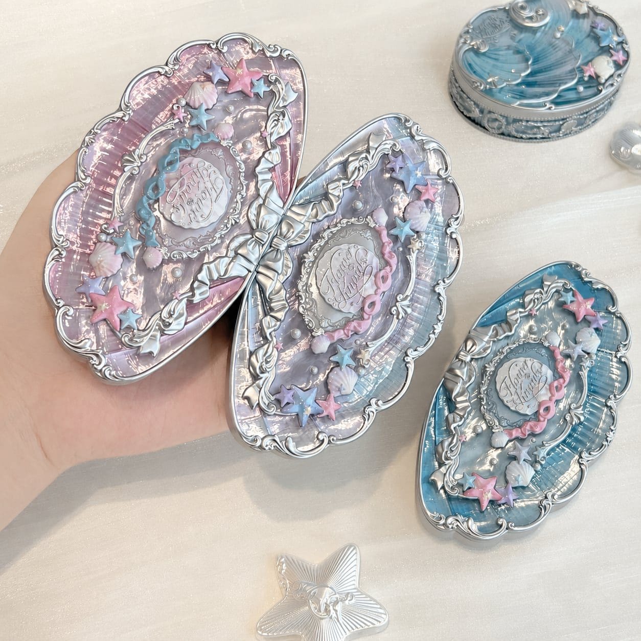 Bảng phấn mắt 6 màu vỏ sò ngọc trai Shell’s Jewel Flower Knows - Ảnh 4