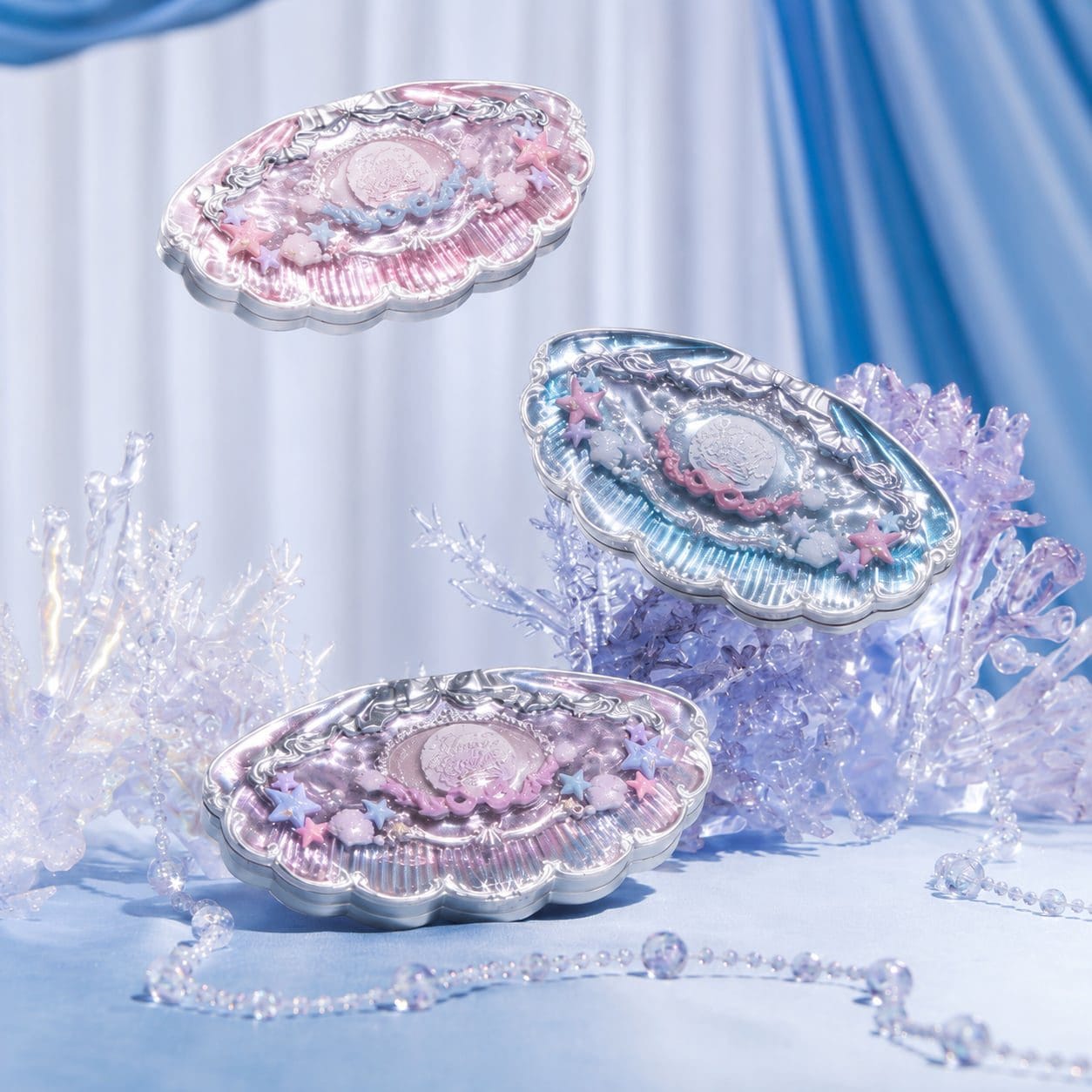 Bảng phấn mắt 6 màu vỏ sò ngọc trai Shell’s Jewel Flower Knows - Ảnh 6