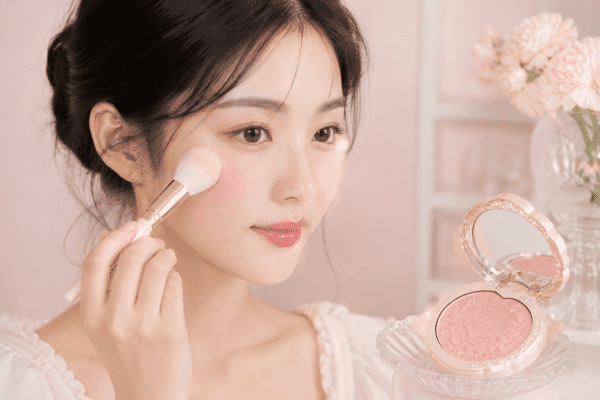 cách chọn phấn má cho da dầu mụn Flower Knows