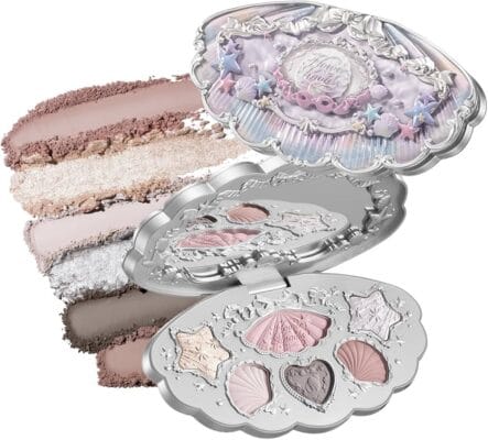 Chi tiết bảng phấn mắt 6 màu vỏ sò ngọc trai Shell’s Jewel Flower Knows hot gồm những gì?