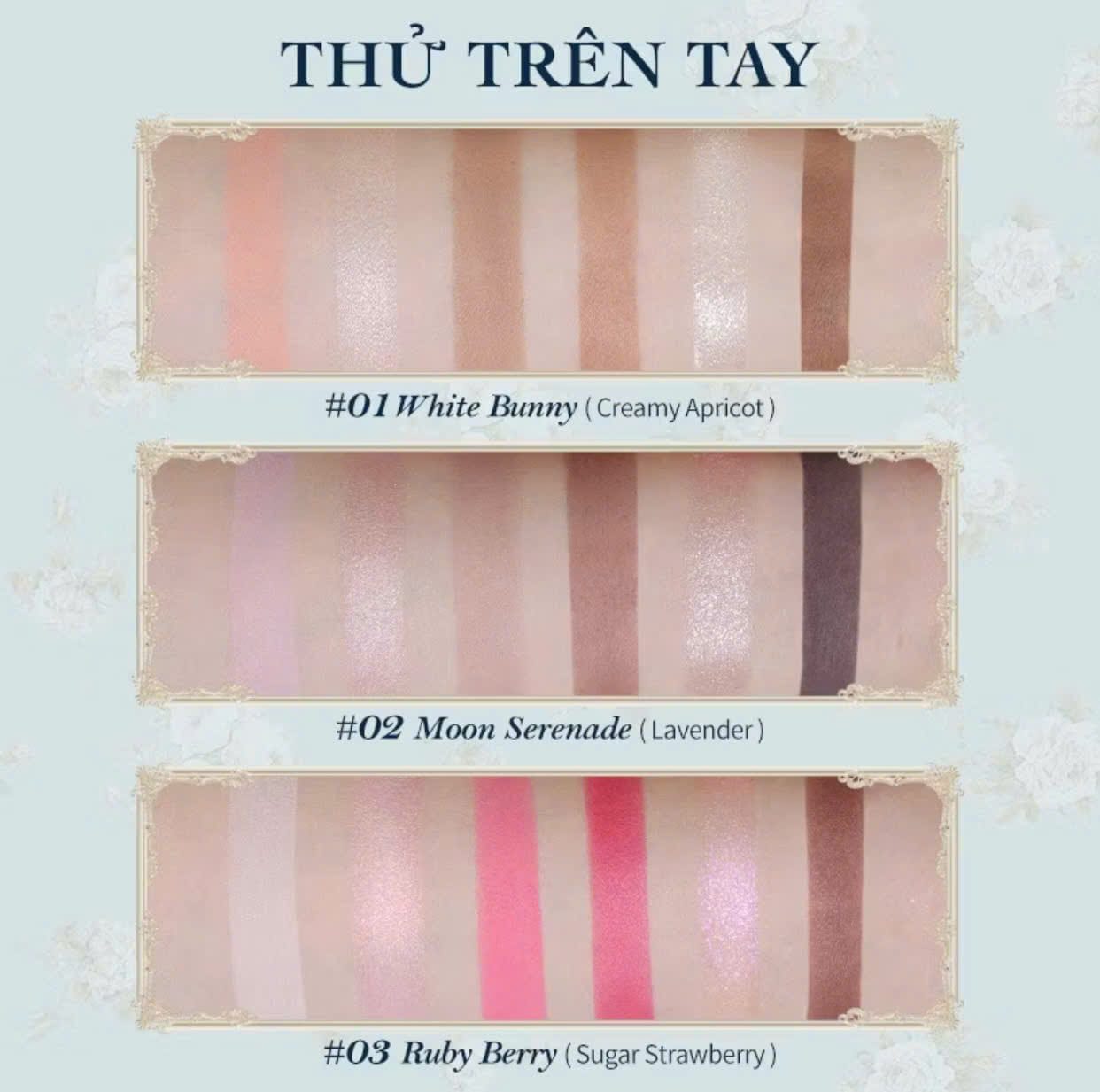 Bảng phấn mắt thỏ Bunny 6 ô Flower Knows - Ảnh 9